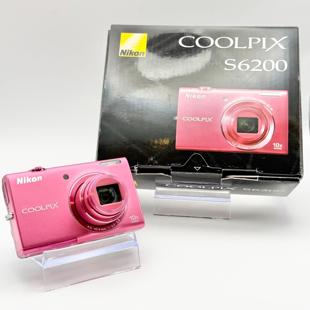 【美品・動作確認済】 NIKON COOLPIX S6200 ピンク