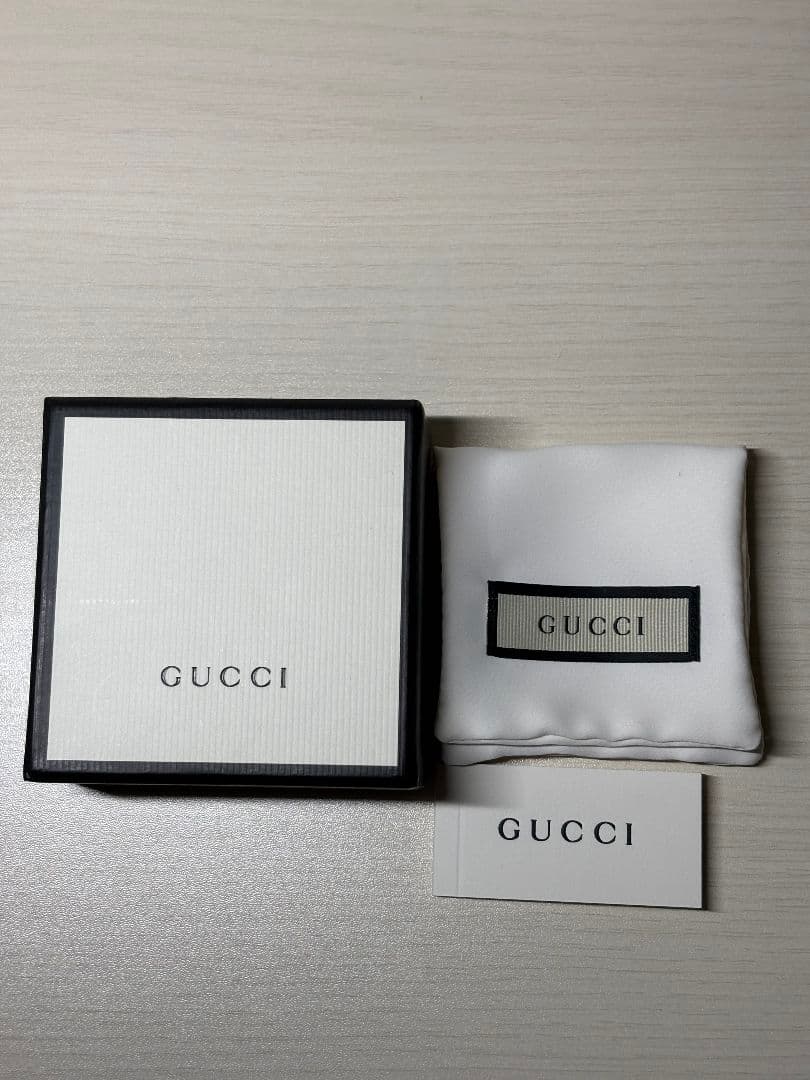 GUCCI チェーンモチーフワイドリング 刻印サイズ:10号【箱/ポーチ付】