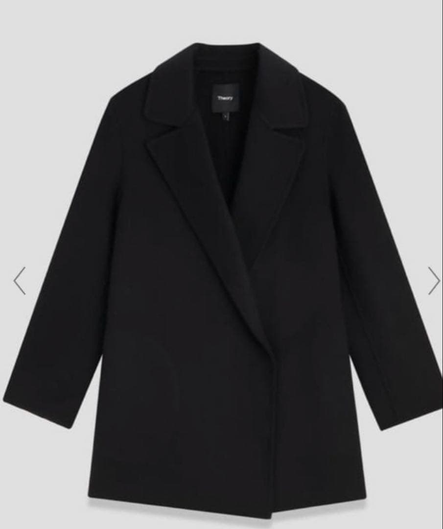 未使用 24AW Theory セオリー コート カシミヤ混 ブラック S