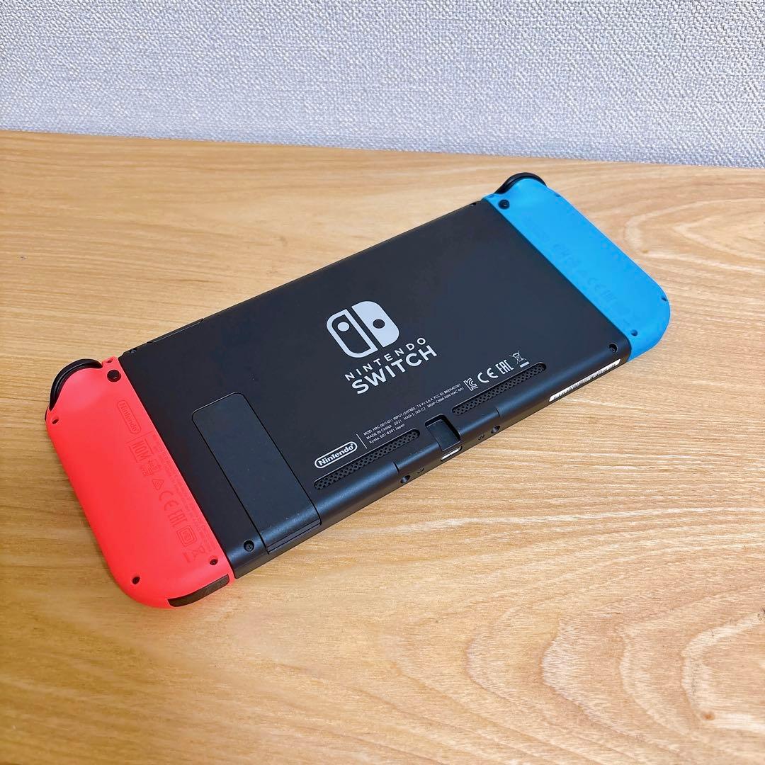 【未使用に近い】 バッテリー強化型 Nintendo Switch 本体 赤青
