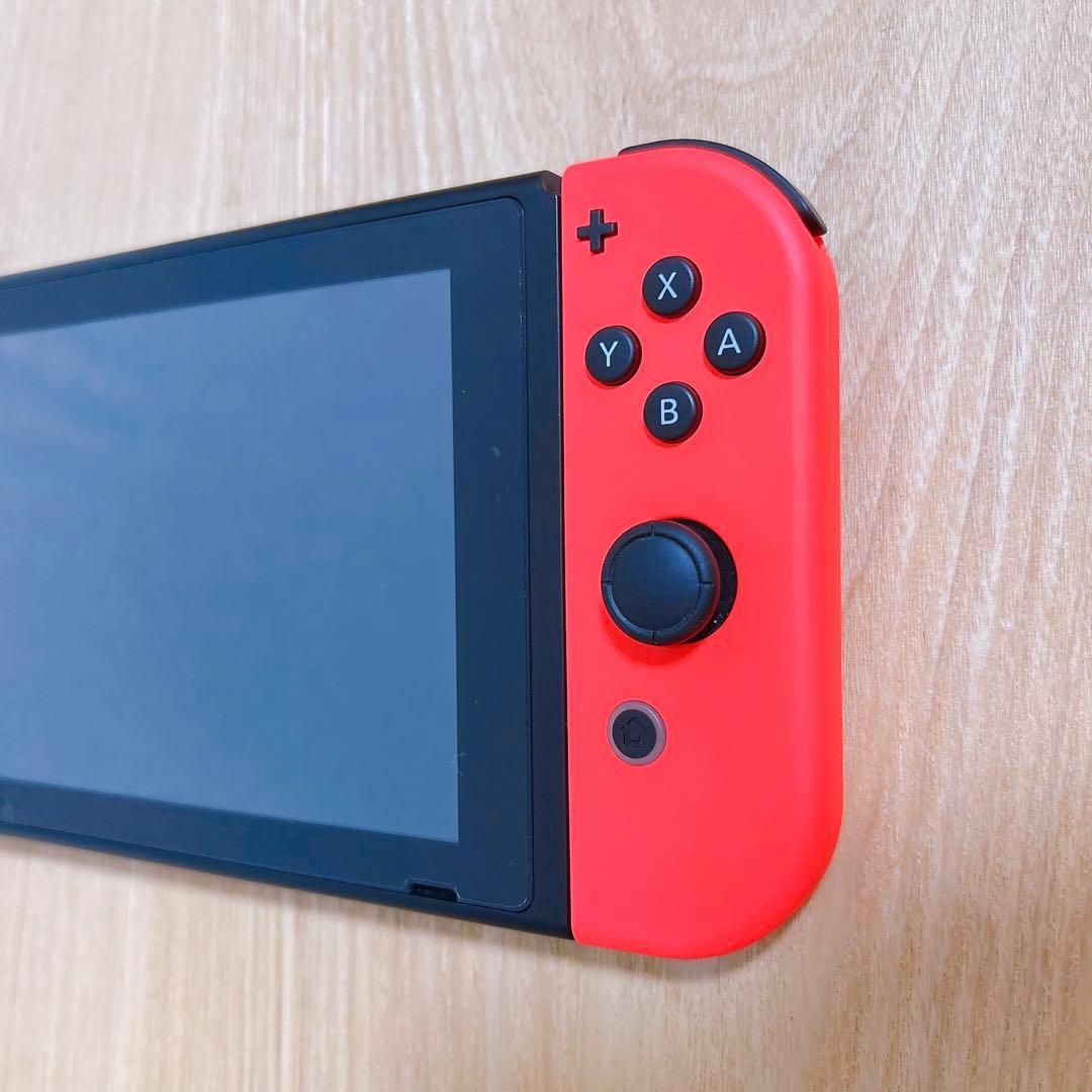 【未使用に近い】 バッテリー強化型 Nintendo Switch 本体 赤青