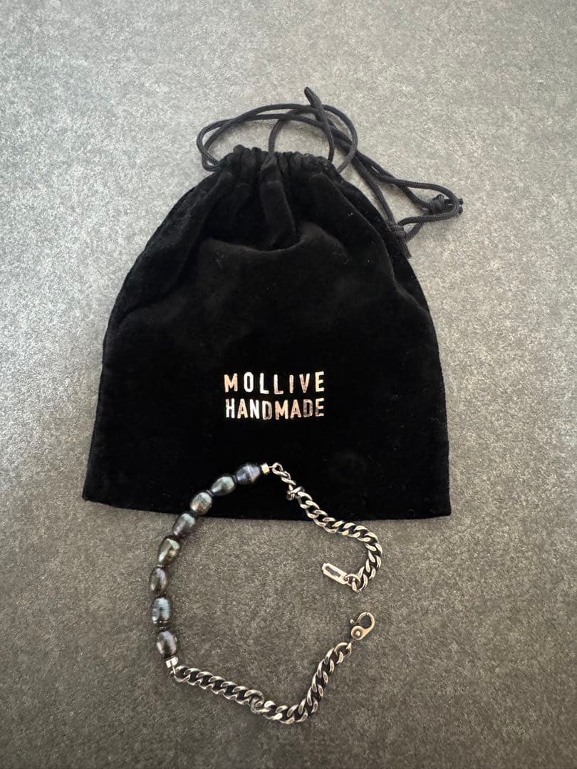 ビーズチェーンブレスレット　シルバー925