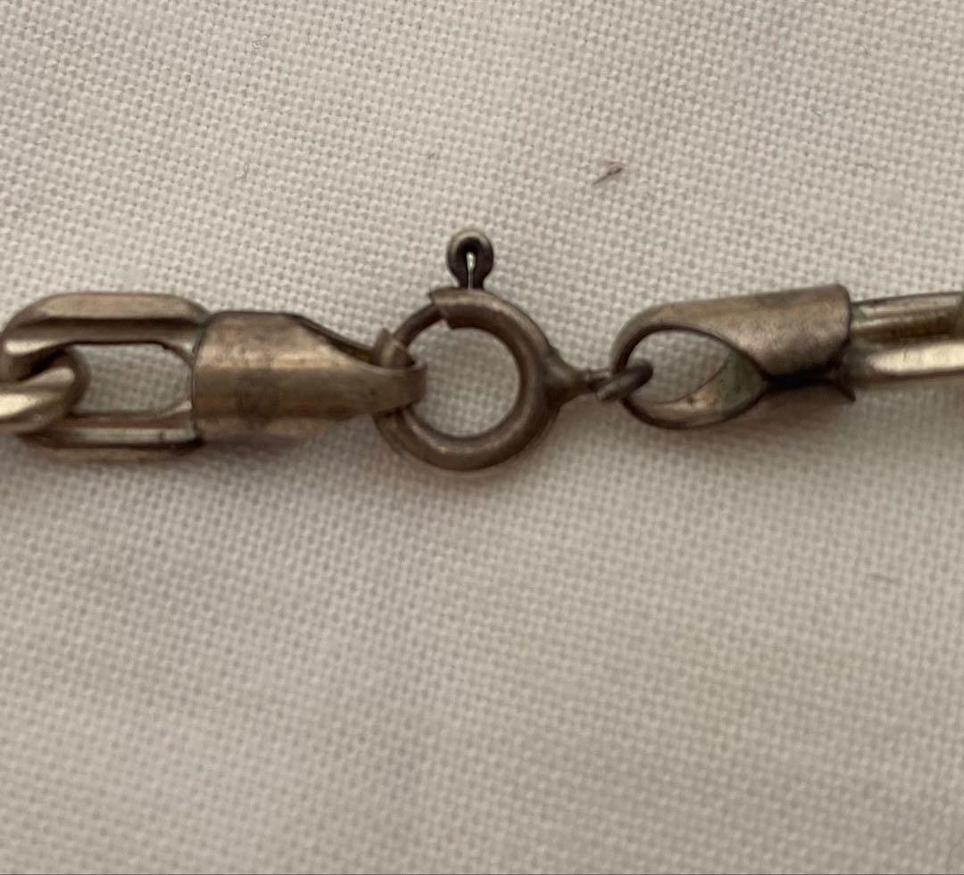 ⚠*ん様 SILVER925 OVAL CHAIN NECKLACE/シルバー/