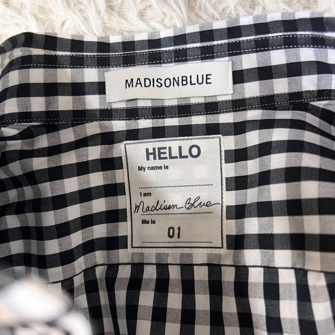 MADISONBLUE マディソンブルー ラウンド カラー フリル シャツ