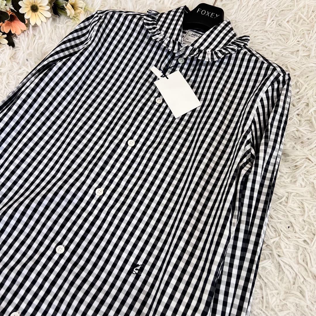 MADISONBLUE マディソンブルー ラウンド カラー フリル シャツ