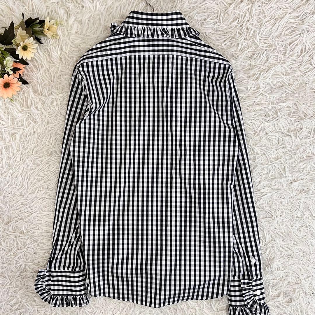 MADISONBLUE マディソンブルー ラウンド カラー フリル シャツ