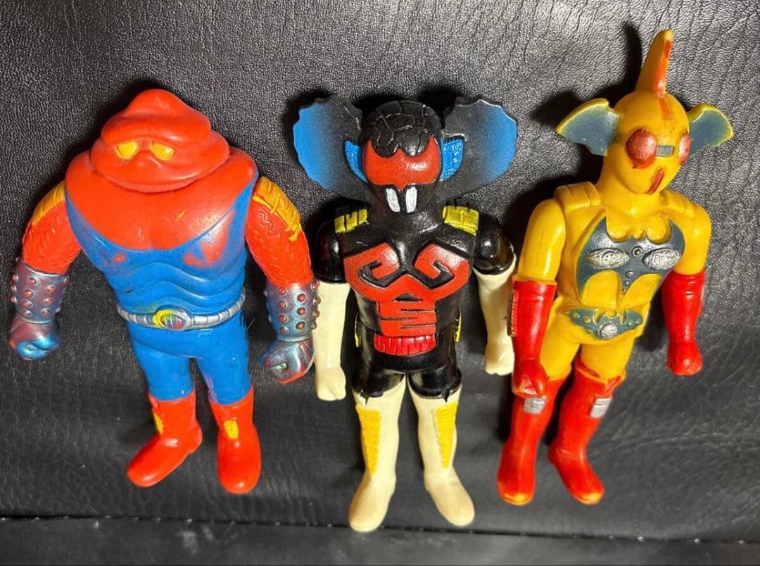 ソフビ当時物アクマイザー3 タカトク 昭和レトロ ザビタンイビルガブラ石森章太郎