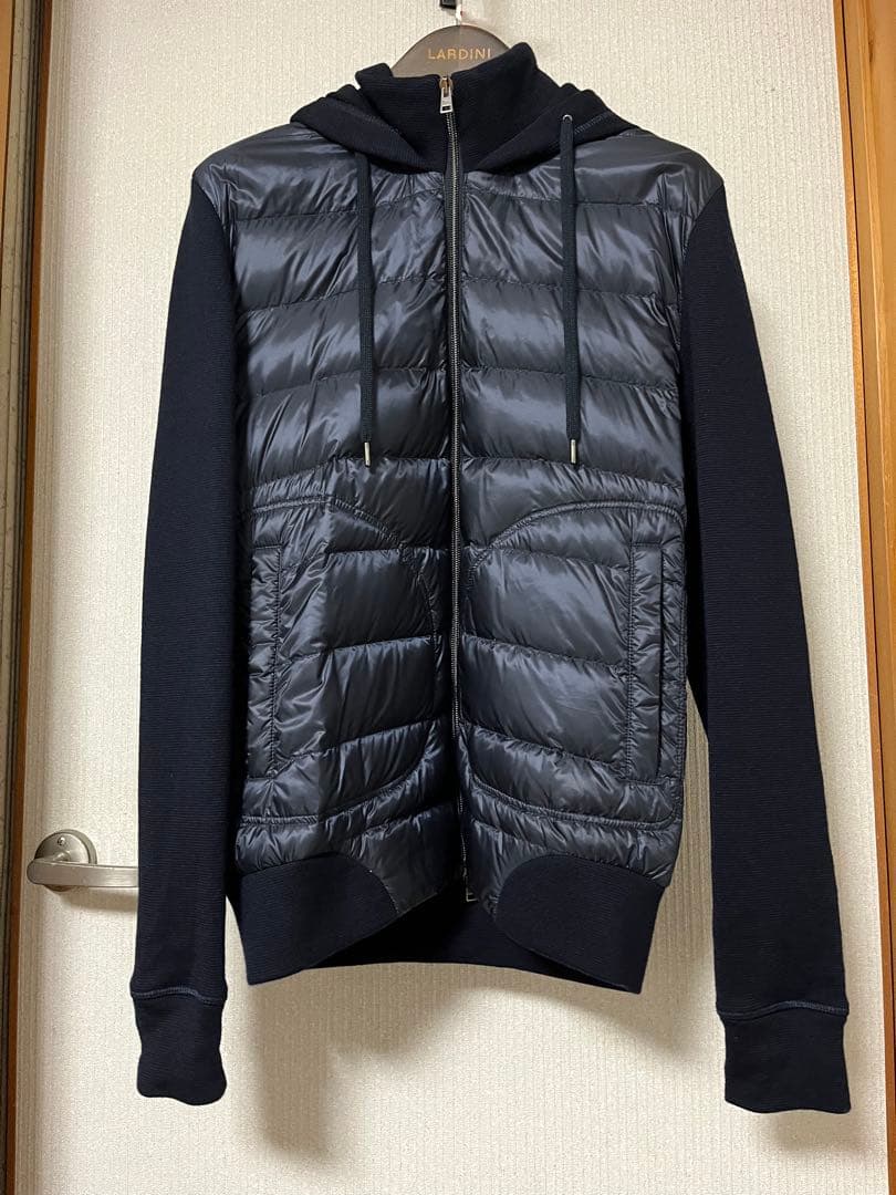 きなこHERNOリゾートハイブリッドダウンパーカー サイズ48 ネイビー