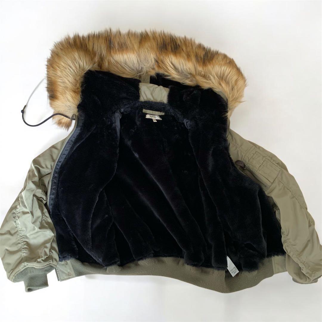 MOUSSY ファー付き　ミリタリー　フライト　ジャケット　モッズコート　N2B