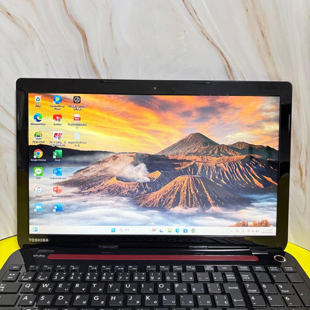 バッテリー◎【オフィス付】メモリ8GB！東芝★Win11★爆速SSDノートPC