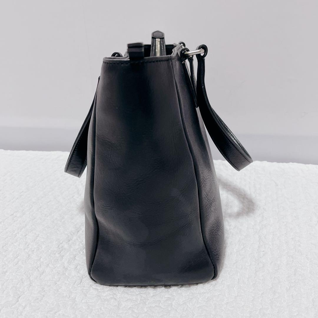 オールレザートートバッグ　MARGARET HOWELL idea 黒　本革