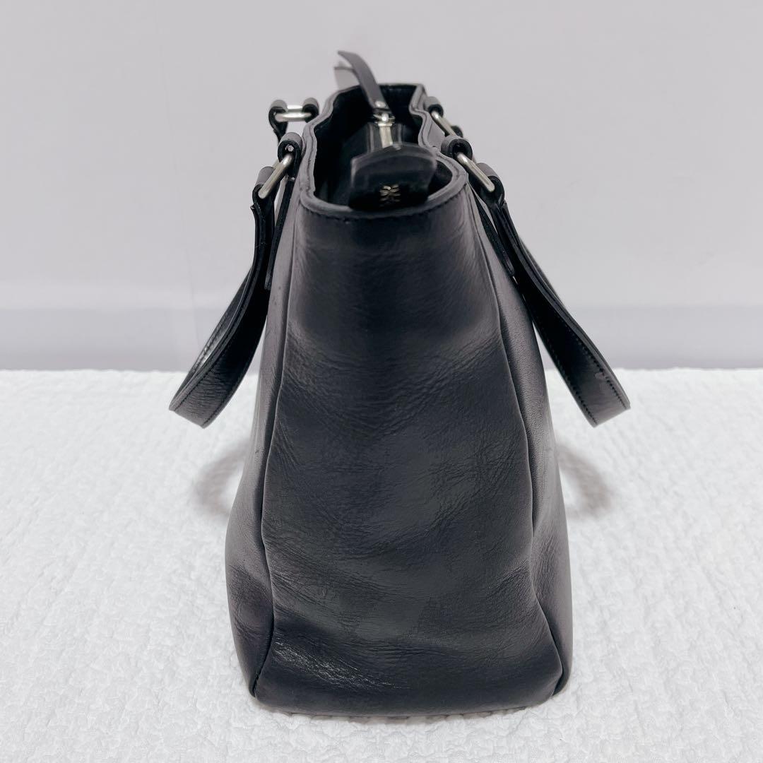 オールレザートートバッグ　MARGARET HOWELL idea 黒　本革