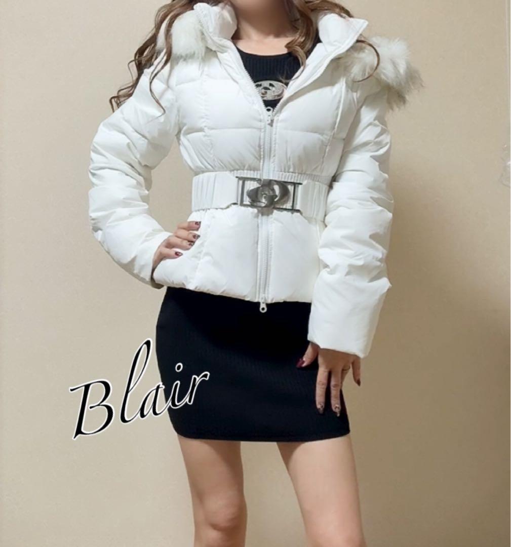 即日発送！GYDA GDベルト付きショートダウンコート　ホワイト　僅か