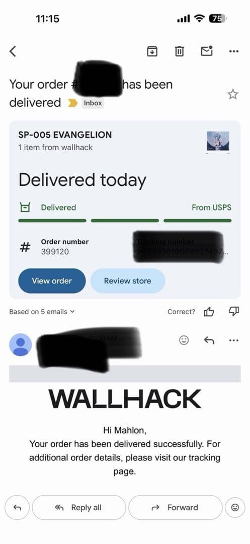 未開封　WALLHACK SP-005 EVANGELION　綾波レイ　海外限定