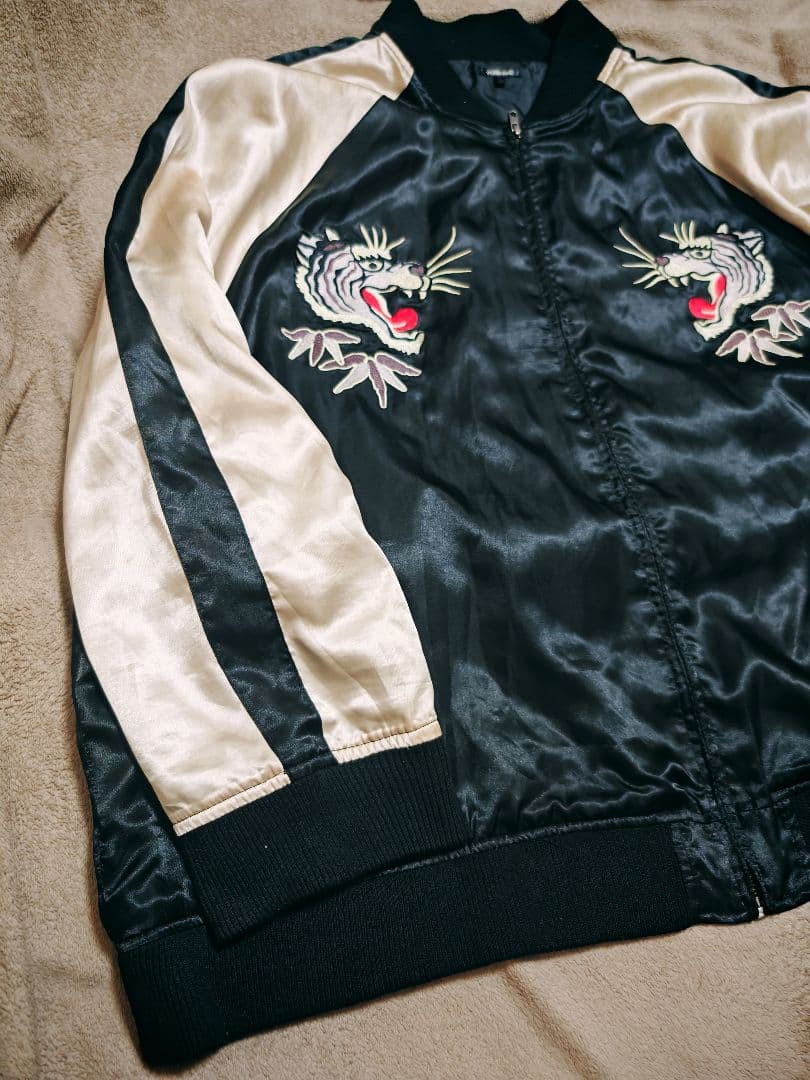 VOMANIE 日本限定 虎 サテン スカジャン big size 珍品