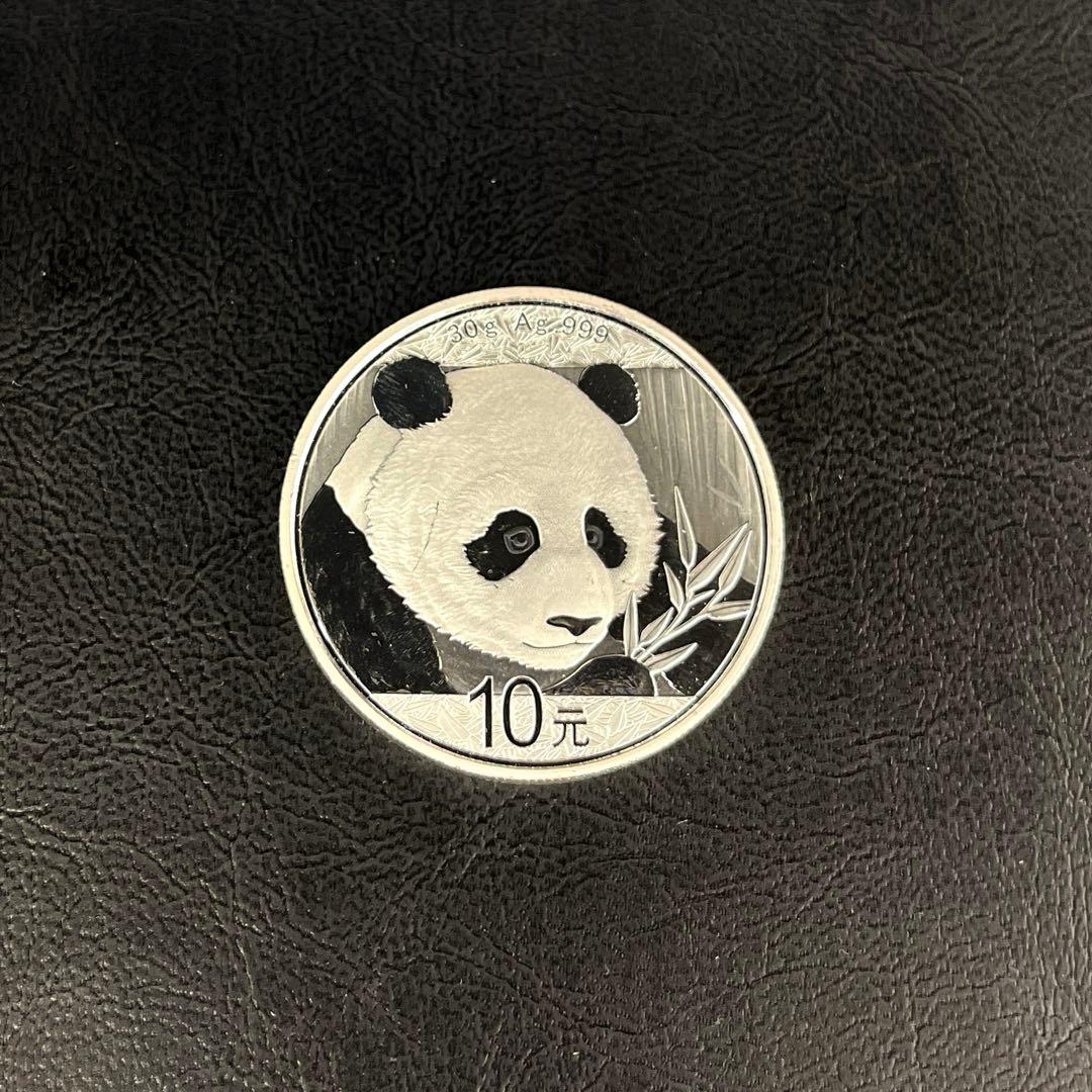 【2018年】パンダ銀貨　10元　カプセル付き②