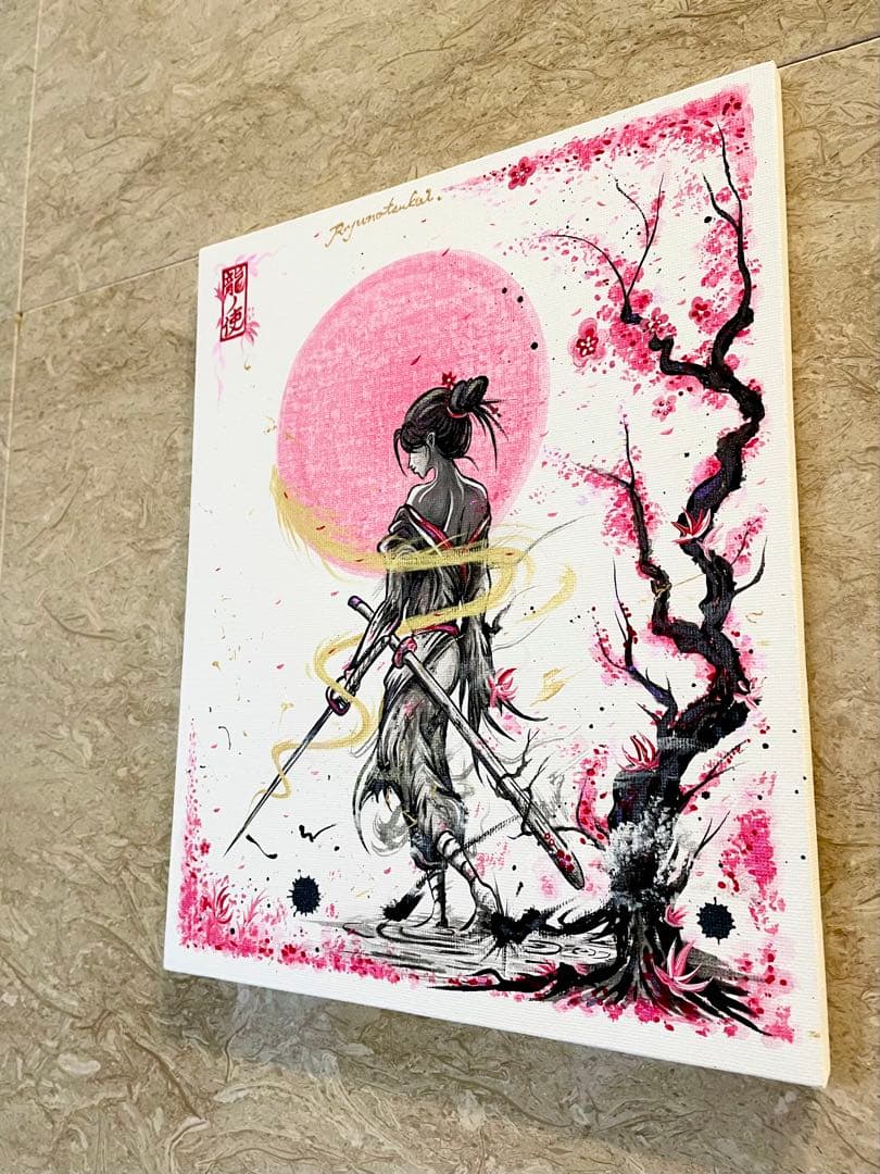 龍ノツカイ アクリル画 絵画 龍神 抽象画 開運絵画