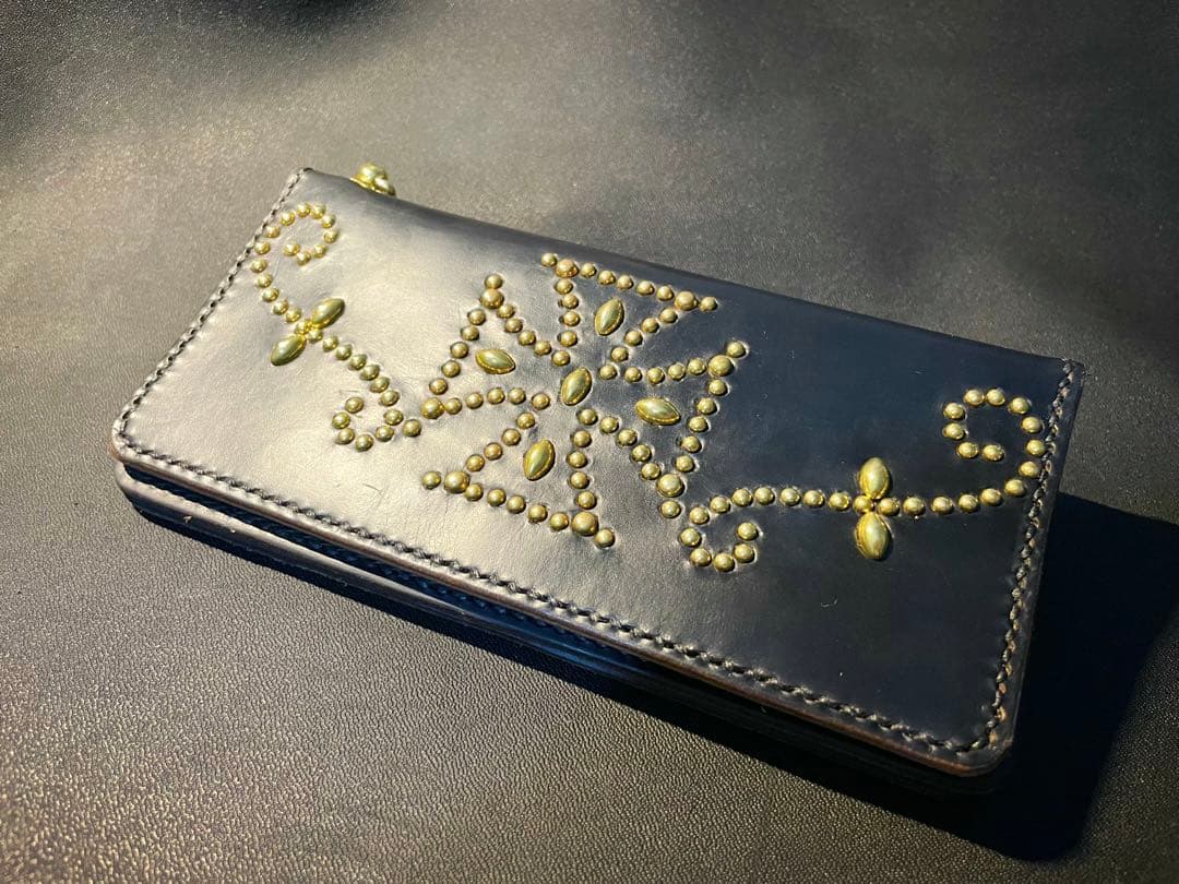 LM様　ハンドメイド　スタッズウォレット　アイアンクロス　森下直哉　calee