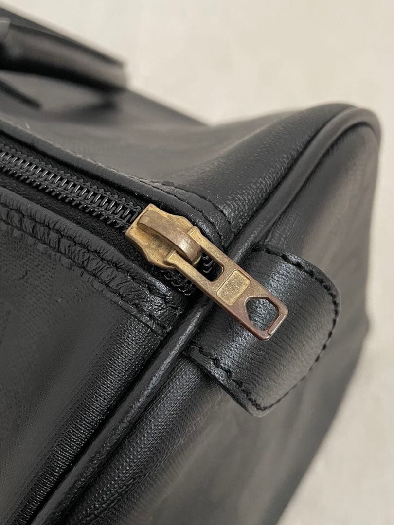 美品 Christian Dior ボストンバッグ トロッター柄 金具 PVC