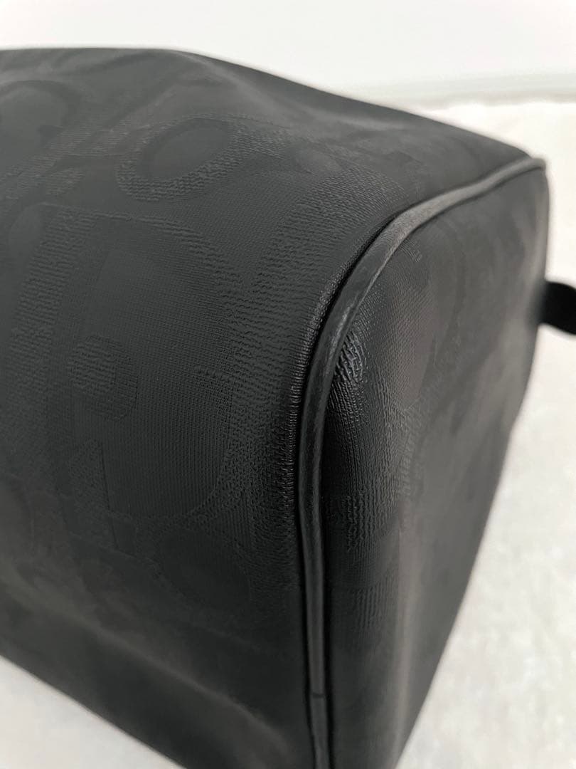 美品 Christian Dior ボストンバッグ トロッター柄 金具 PVC