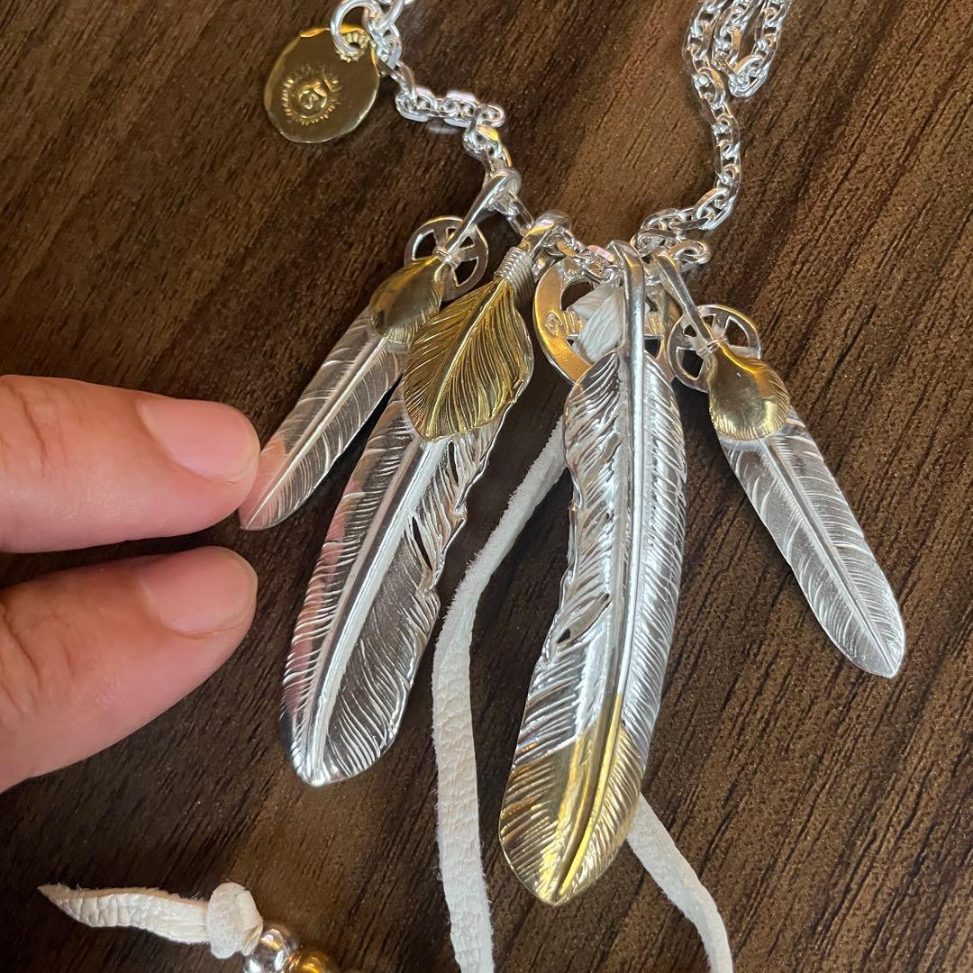 キムタク フェザー セット ネックレス アクセサリー ハンドメイド ノーブランド