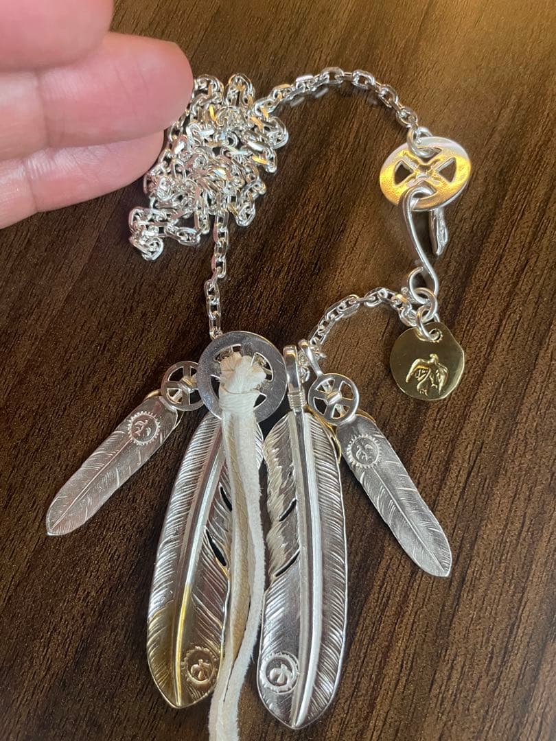キムタク フェザー セット ネックレス アクセサリー ハンドメイド ノーブランド