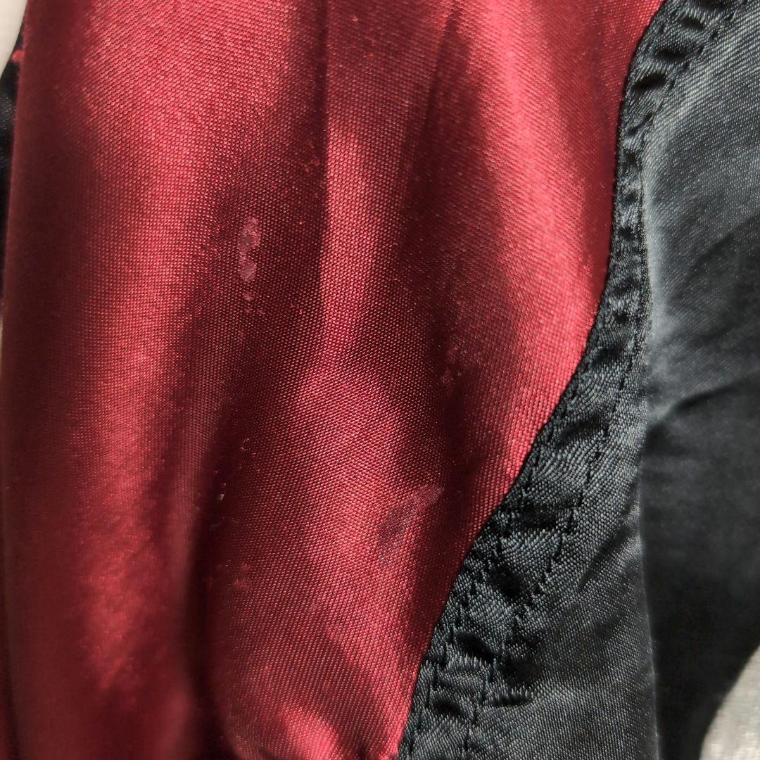 de15 HYSTERIC GLAMOUR スカジャン 黒×赤 レディースL相当