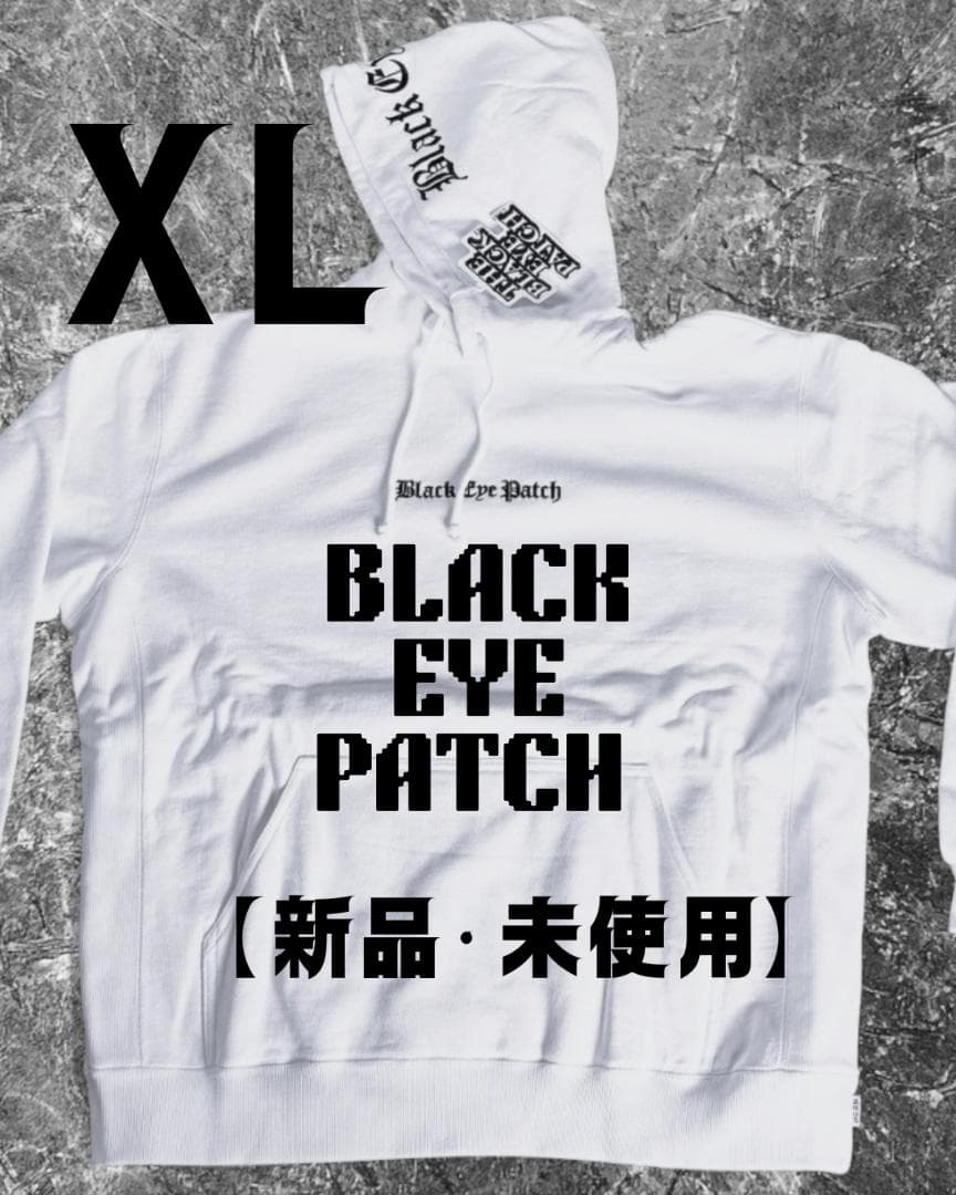 【新品未使用タグ付き】BLACK EYE PATCH パーカー ホワイトXL
