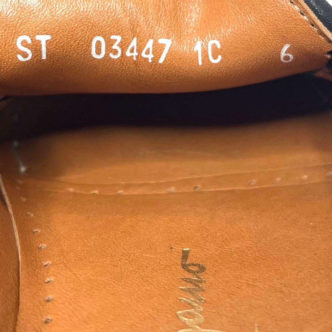 【美品】 フェラガモ ガンチーニ ビットローファー 24.0cm シボ加工 黒