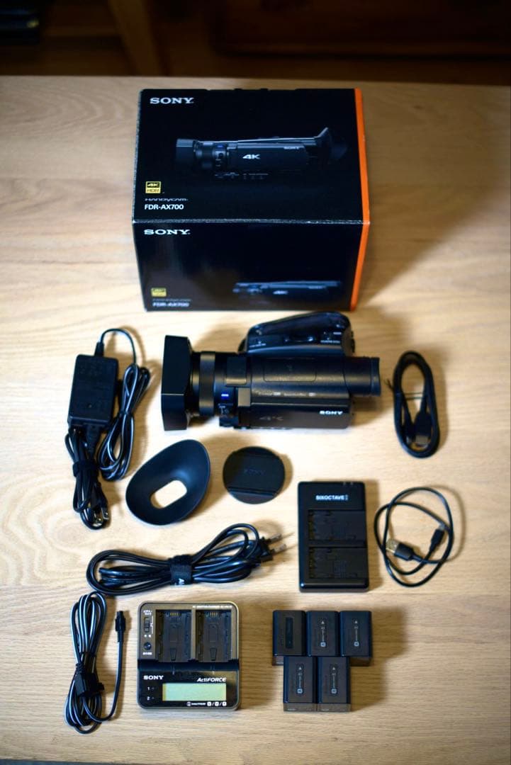 【絶版名機】SONY FDR-AX700 4K ZEISS +充電器セット