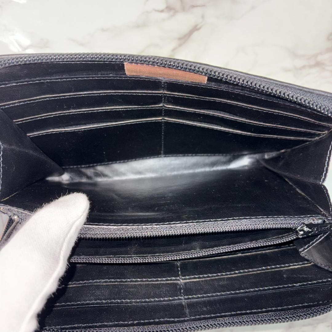 【早い者勝ち】ボッテガヴェネタ 長財布 ブラック ラウンドファスナー #B591