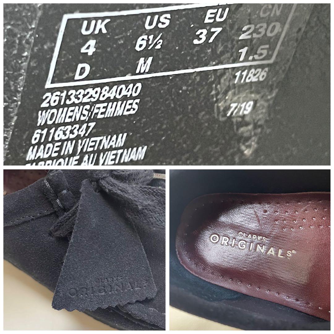 【綺麗】 クラークス オリジナルズ モカシン ワラビー スウェード 黒