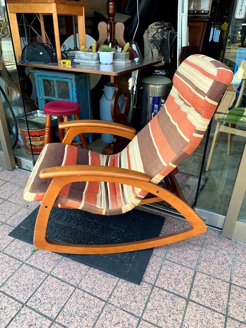 レア　ヴィンテージ　ミッドセンチュリーロッキングチェアー