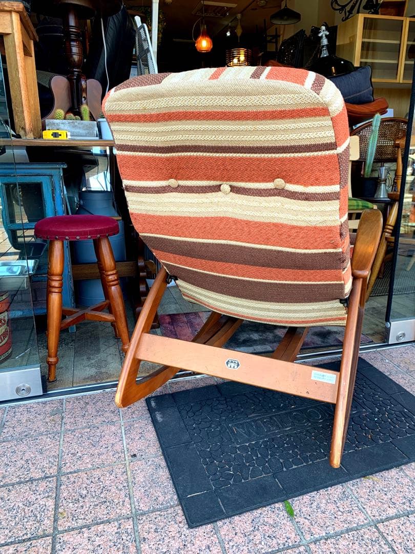 レア　ヴィンテージ　ミッドセンチュリーロッキングチェアー