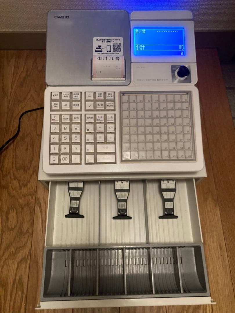 CASIO SR-C550-4SWE レジスター　ジャンク品