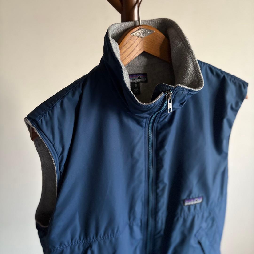 90S Patagonia シェルドシンチラ ネイビー　ベスト　ナイロン