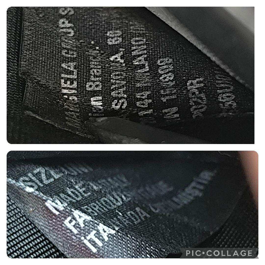 美品✨メゾンマルジェラ 二つ折り財布 ラウンドファスナー 4ステッチ 黒