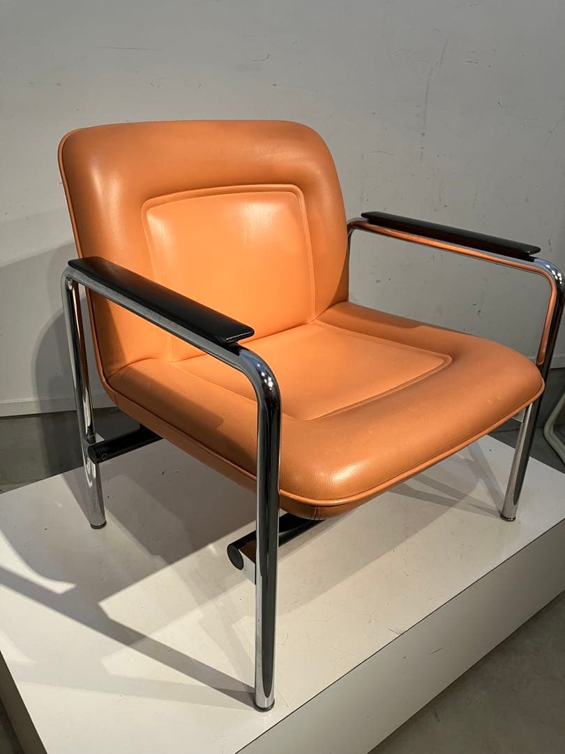 アリスさま専用　ホウトク、レトロ、デザイン、シングルチェア②美品スペースエイジ