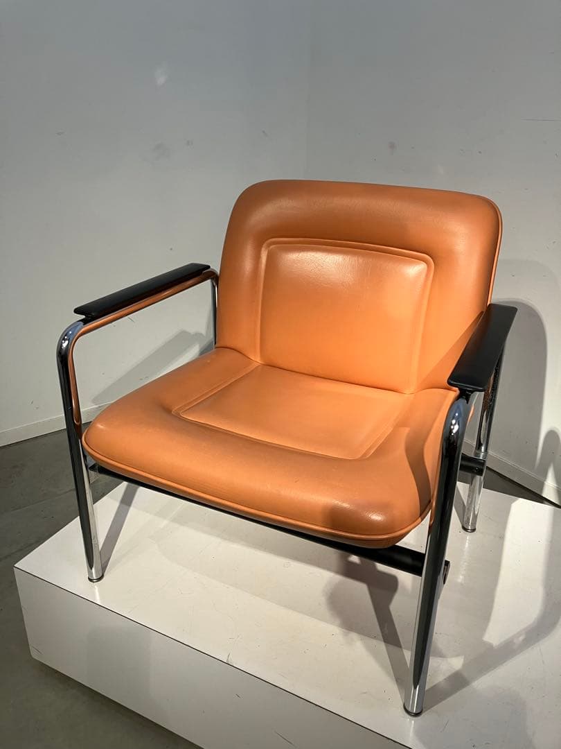 アリスさま専用　ホウトク、レトロ、デザイン、シングルチェア②美品スペースエイジ