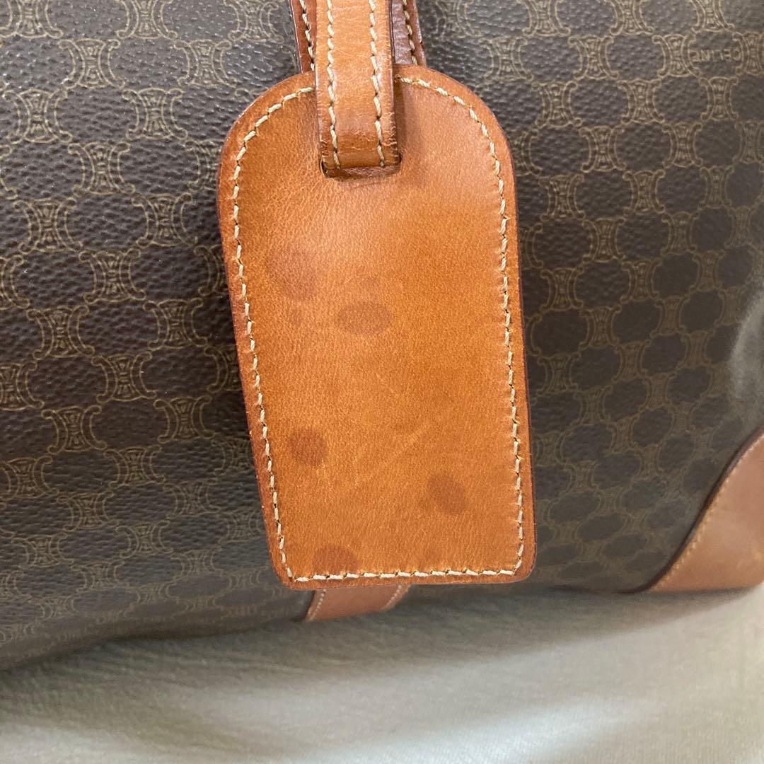 CEINE セリーヌボストンバッグ　マカダム柄　大容量　旅行用