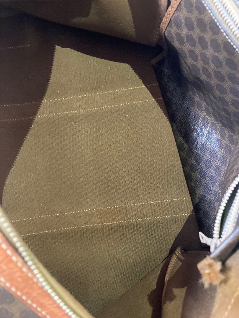 CEINE セリーヌボストンバッグ　マカダム柄　大容量　旅行用