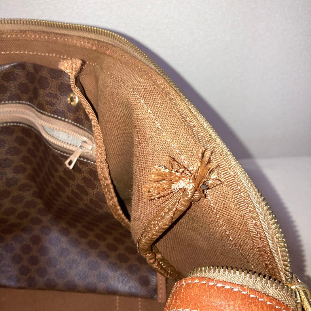 CEINE セリーヌボストンバッグ　マカダム柄　大容量　旅行用