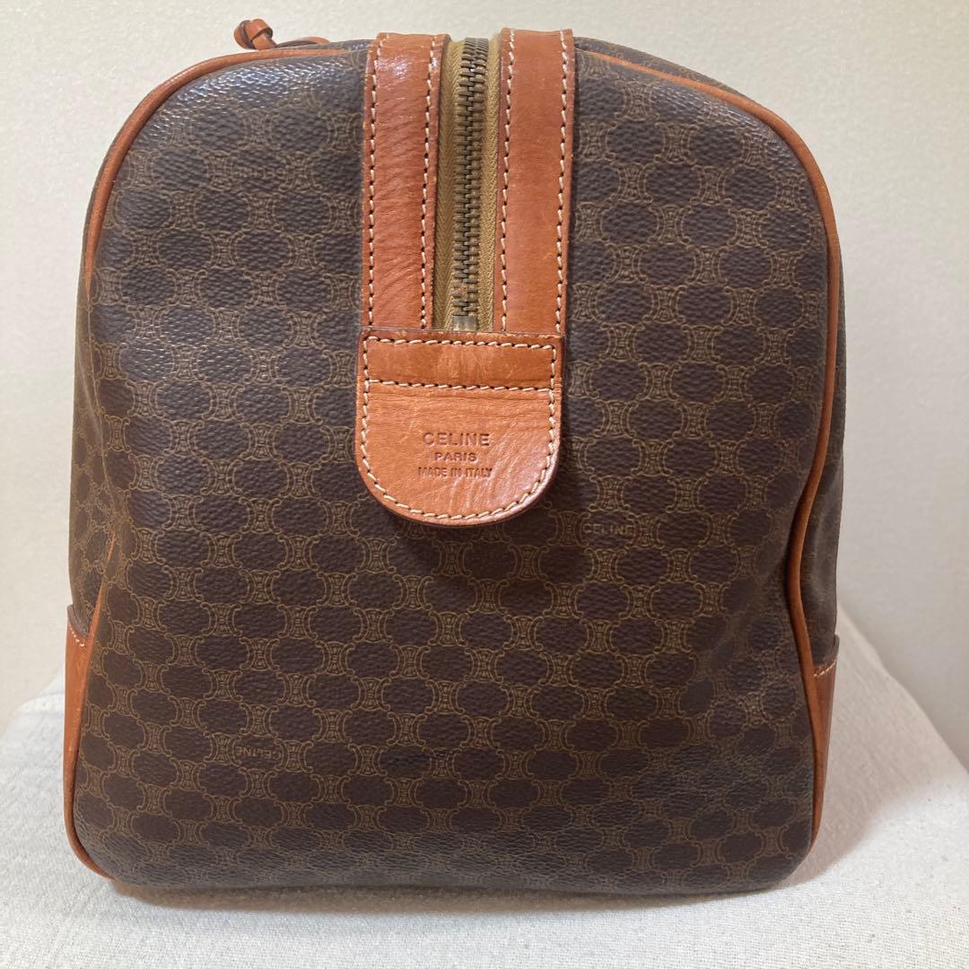 CEINE セリーヌボストンバッグ　マカダム柄　大容量　旅行用