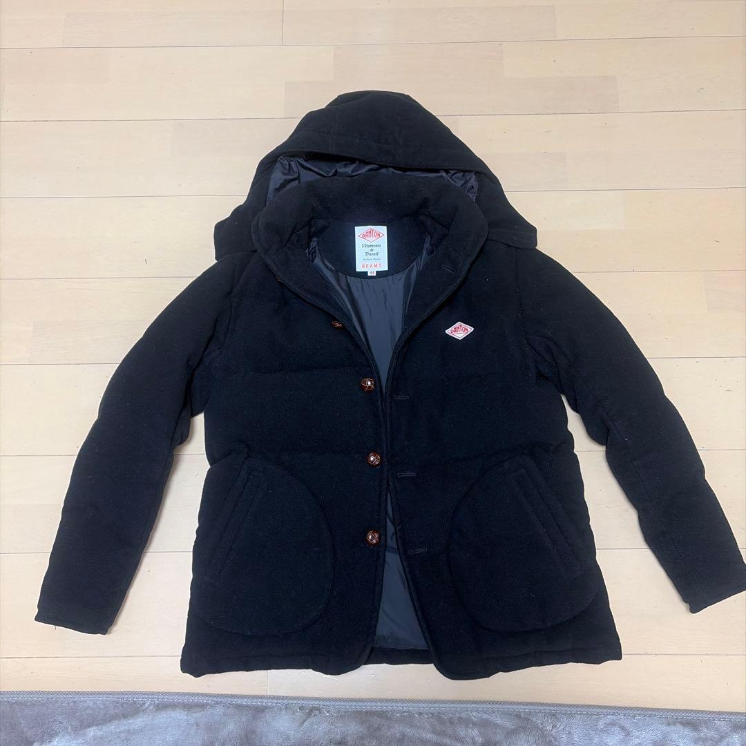 ✨美品✨ ダントン ビームス コラボ ダウンジャケット ウール 黒 44