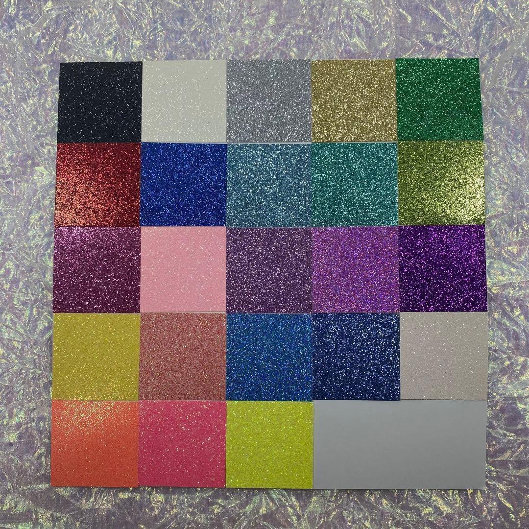 団扇屋さん　団扇素材　グリッターシート裏面厚紙　30×30cm 29