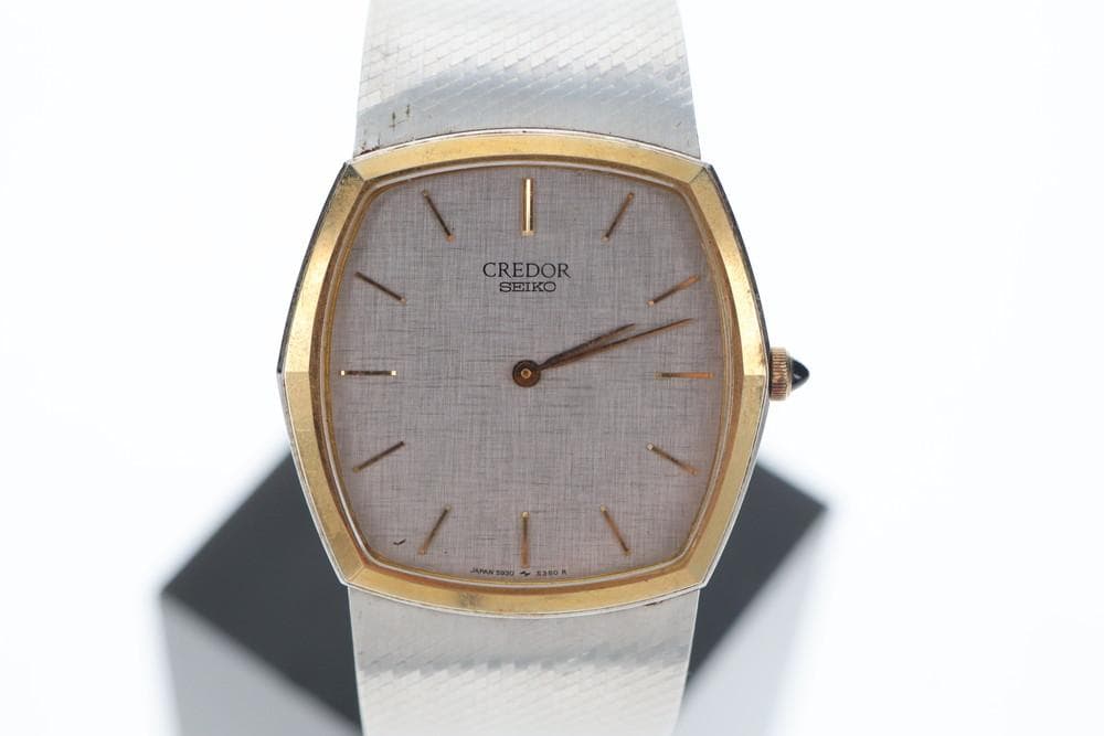 ◆SEIKO CREDOR QUARTZ スクエア ビンテージ腕時計 09133