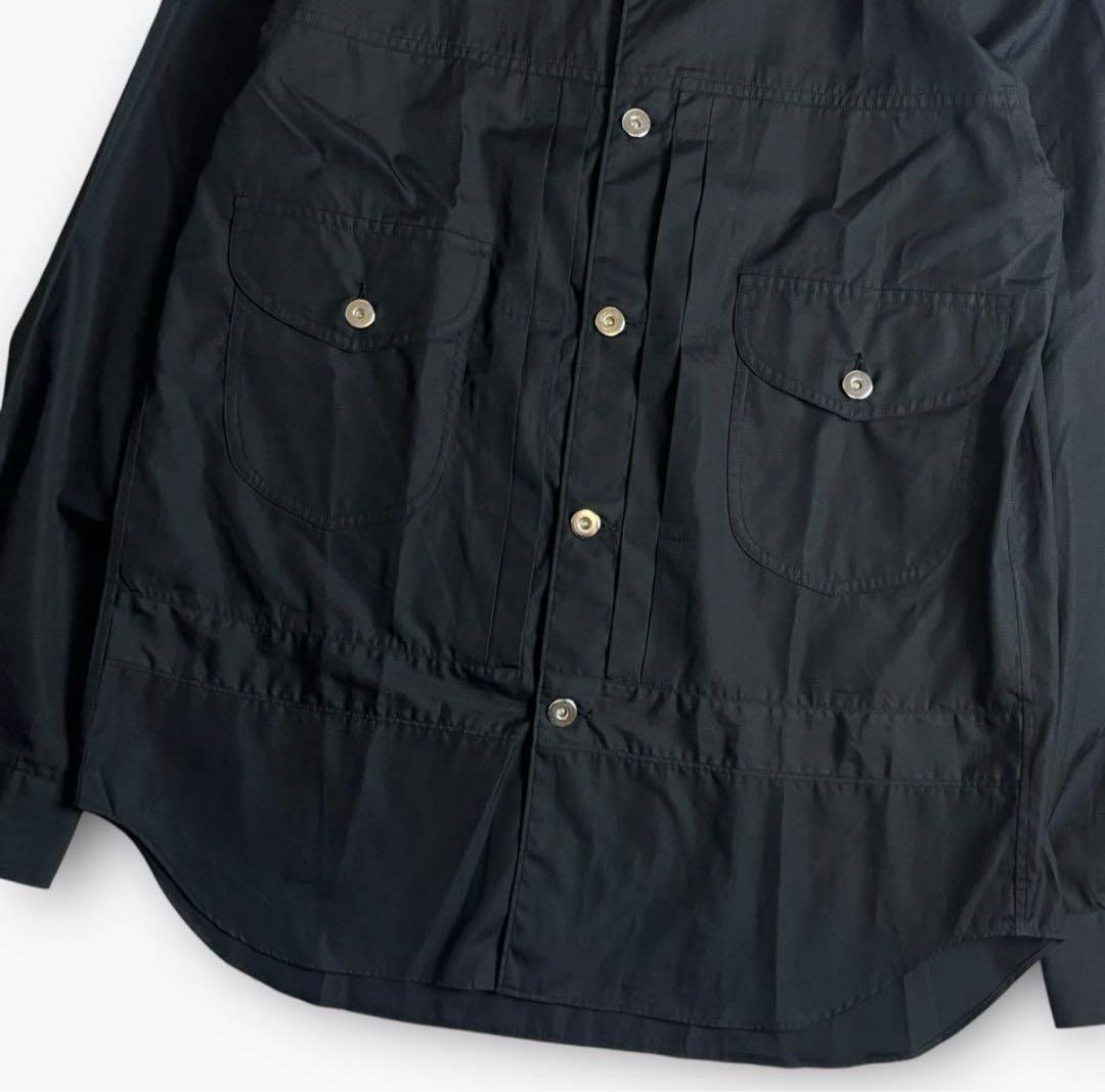 ヒ*ー様 コムデギャルソン オム ドゥ ドレスシャツ ブラック ドッキング L