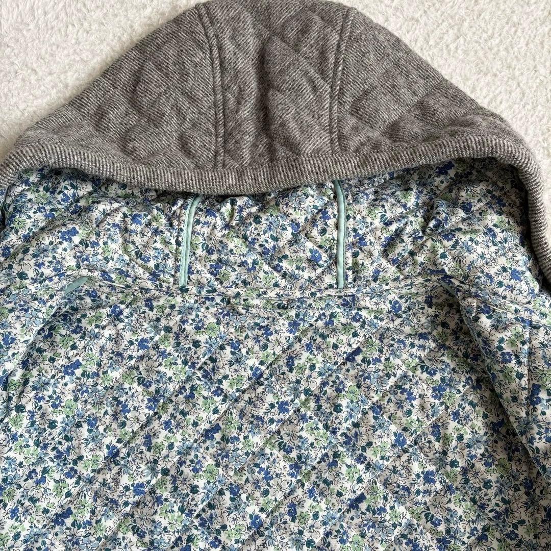 美品 ニューヨーカー リバティ キルティングコート XL ダッフルコート ウール