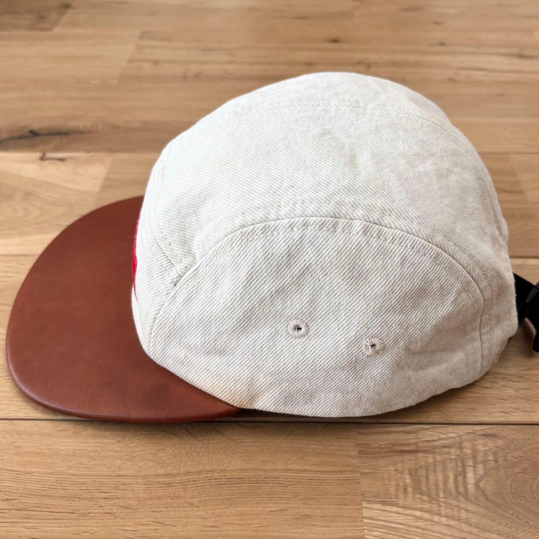 Supreme Denim Leather Visor Camp Cap レザー