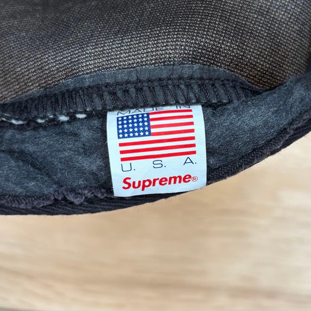 Supreme Denim Leather Visor Camp Cap レザー